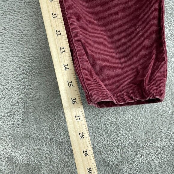 J.Crew Burgundy Corduroy Pants Womens Size 32 Cotton & Elastane 4998 - Picture 7 of 10